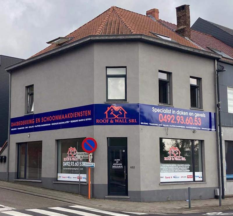 ROOFWALL TOIT FAÇADE : travaux de charpente, traitement des bois, couverture, zinguerie, nettoyage, démoussage et peinture hydrofuge toiture, étanchéité toit plat roofing, ravalement peinture façade, nettoyage des extérieurs  ... intervention en BELGIQUE: région Flamande, Wallonne et Bruxelles….